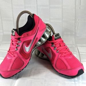 Nike Pink and Silver Athletic Shoes